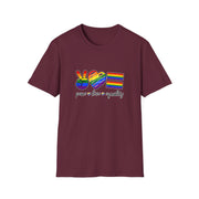 Peace Love and Equality Unisex Softstyle T-Shirt