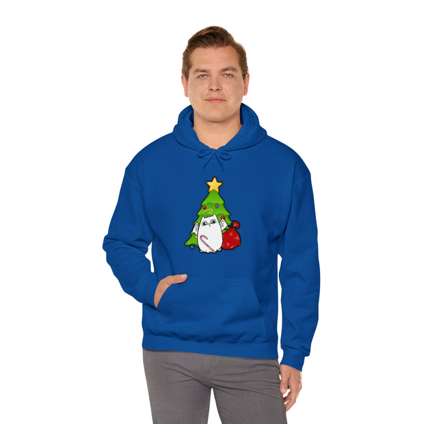 Christmas cat Unisex Heavy Blend™ Hooded Sweatshirt