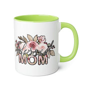 Mom Flowers Accent Mugs, 11oz