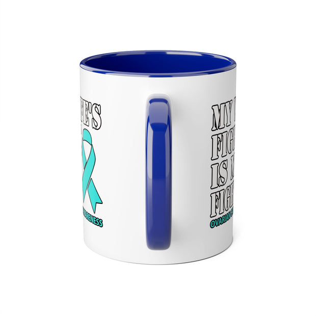Ovarian Cancer Accent Mugs, 11oz