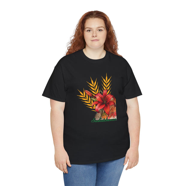 Saskatchewan Lily Unisex Heavy Cotton Tee