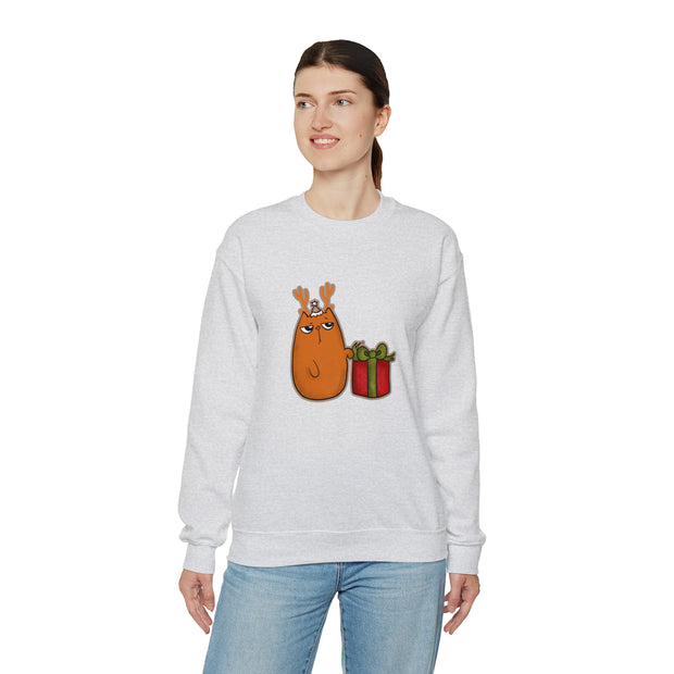 Christmas cat Unisex Heavy Blend™ Crewneck Sweatshirt