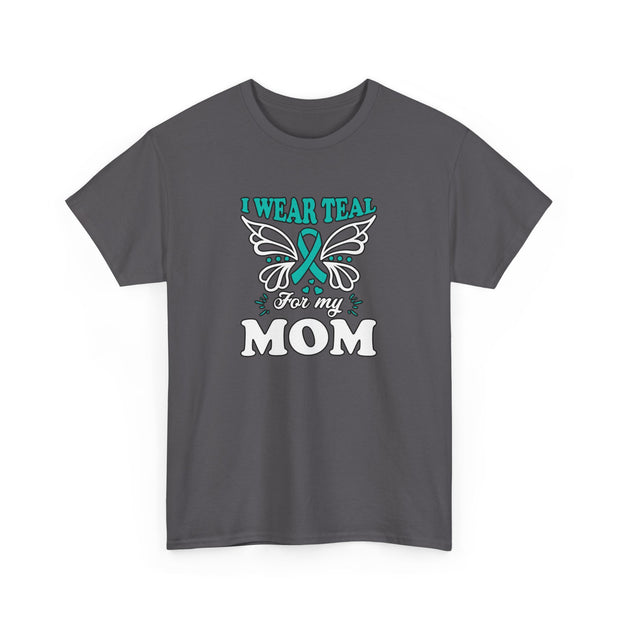 I Wear Teal Unisex Heavy Cotton Tee