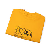 Peace Love Camping Unisex Heavy Blend™ Crewneck Sweatshirt
