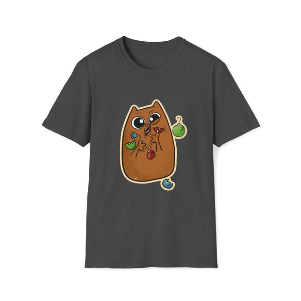 Christmas cat Unisex Softstyle T-Shirt