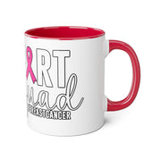Breast Cancer Support Accent Mugs, 11oz