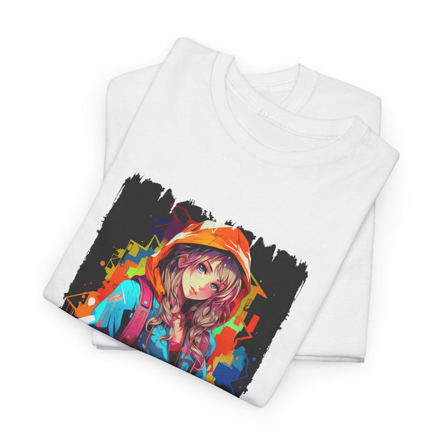 Graffiti Anime Girls Unisex Heavy Cotton Tee