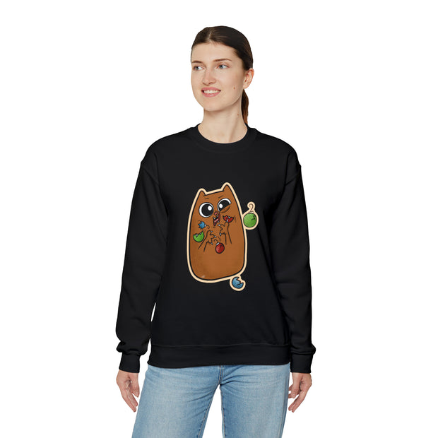 Christmas cat Unisex Heavy Blend™ Crewneck Sweatshirt