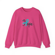 Ovarian Cancer Hope Unisex Heavy Blend™ Crewneck Sweatshirt