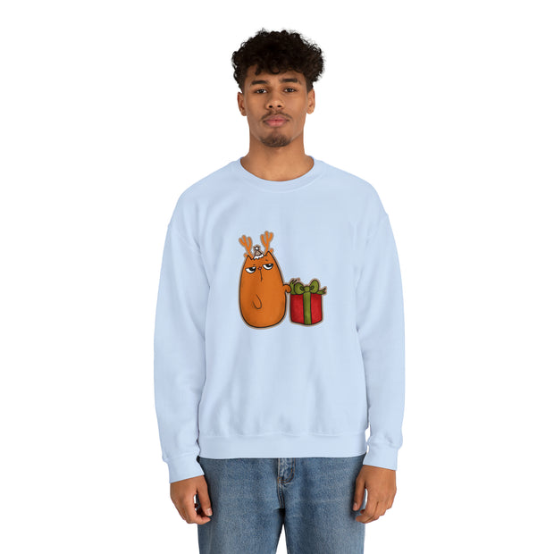 Christmas cat Unisex Heavy Blend™ Crewneck Sweatshirt