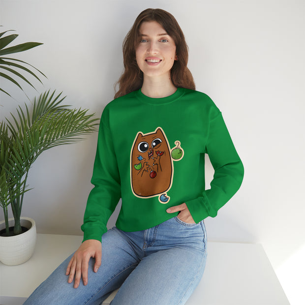 Christmas cat Unisex Heavy Blend™ Crewneck Sweatshirt