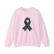 Ovarian Cancer Ribbon Unisex Heavy Blend™ Crewneck Sweatshirt