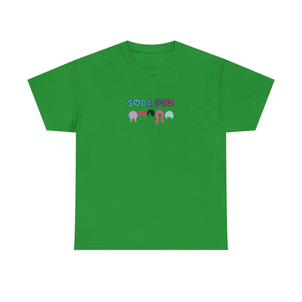 Colorful Soda Pop Unisex Heavy Cotton Tee | Fun Graphic Tee for All Occasions, Festival Apparel, Casual Wear, Gift Ideas, Summer Style
