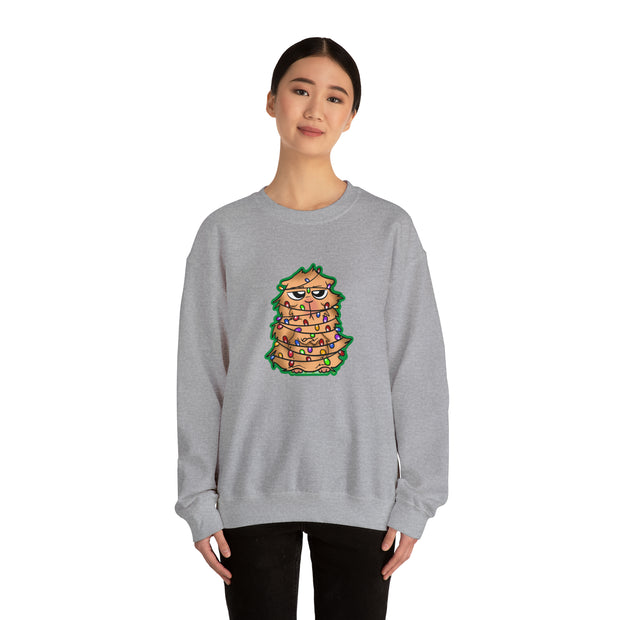 Christmas cat Unisex Heavy Blend™ Crewneck Sweatshirt