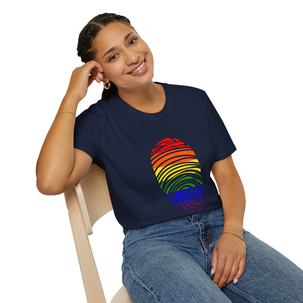 Pride Fingerprint Unisex Softstyle T-Shirt
