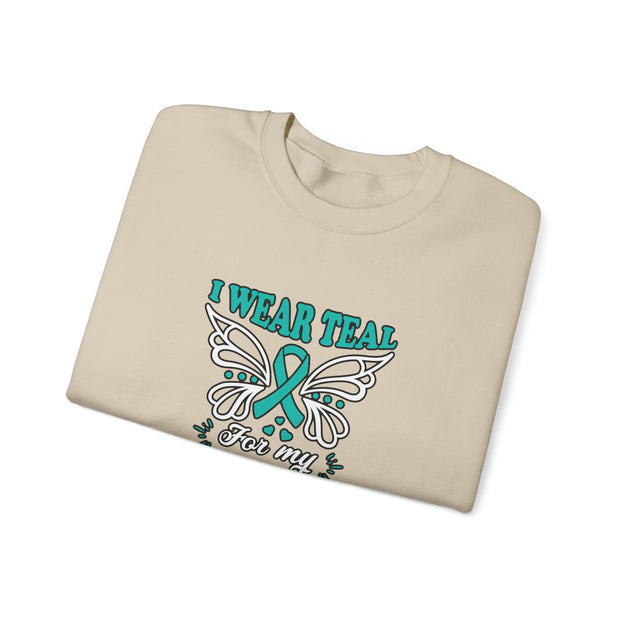 Teal for Mom Unisex Heavy Blend™ Crewneck Sweatshirt