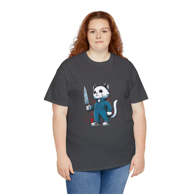 Horror Movie Cats Unisex Heavy Cotton Tee