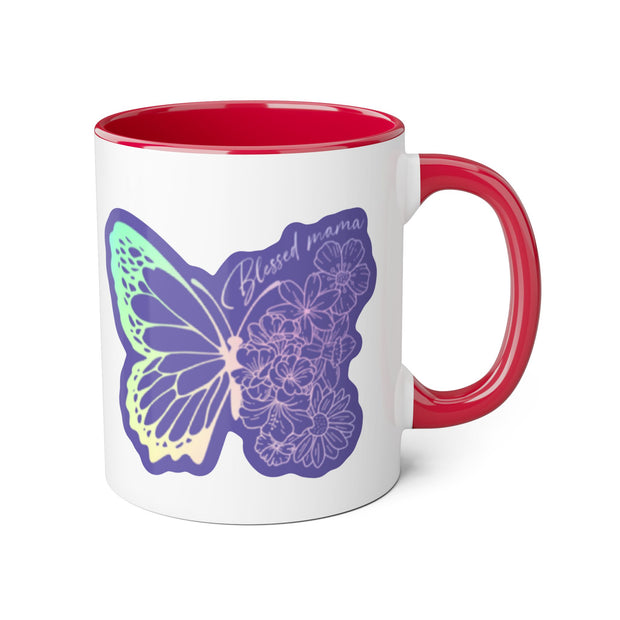 Blessed Mama Accent Mugs, 11oz