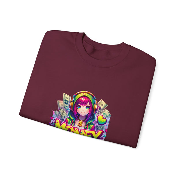 Graffiti Anime Girls Unisex Heavy Blend™ Crewneck Sweatshirt