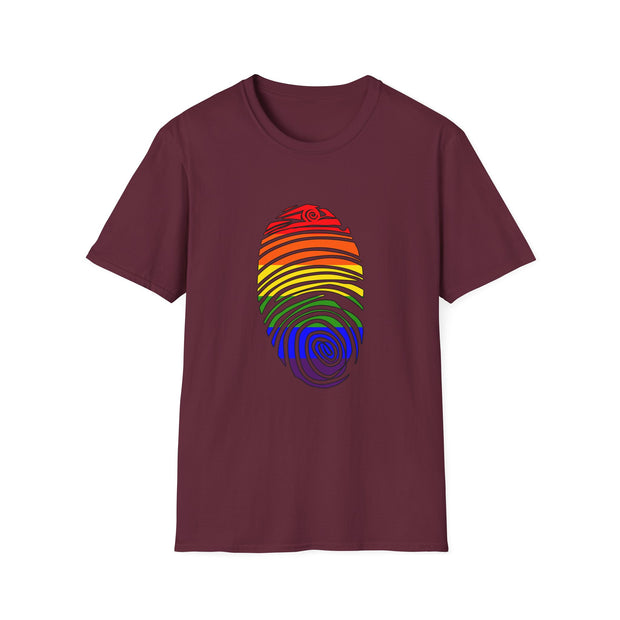 Pride Fingerprint Unisex Softstyle T-Shirt