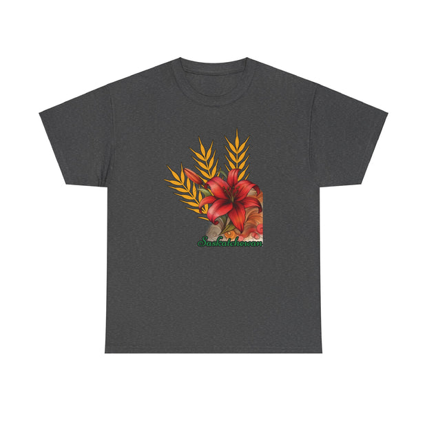 Saskatchewan Lily Unisex Heavy Cotton Tee