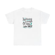 Ovarian Cancer Unisex Heavy Cotton Tee