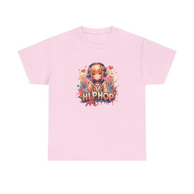 Graffiti Anime Girl Unisex Heavy Cotton Tee