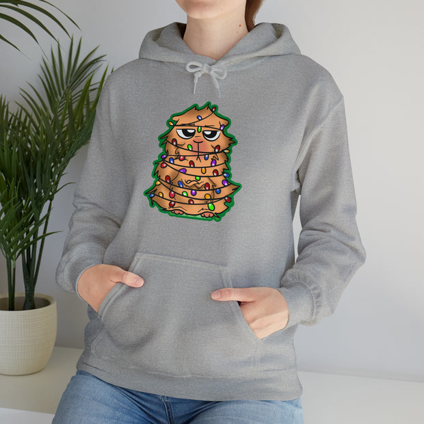 Christmas cat Unisex Heavy Blend™ Hooded Sweatshirt
