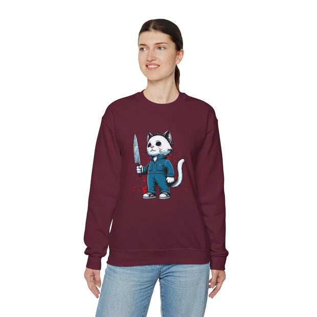 Horror Movie Cats Unisex Heavy Blend™ Crewneck Sweatshirt