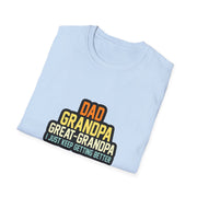 Dad Grandpa Great Grandpa Unisex Softstyle T-Shirt