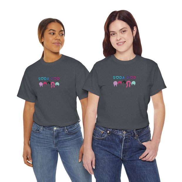 Soda Pop Unisex Heavy Cotton Tee, Casual Wear, Gift for Friends, Fun Summer T-Shirt, Graphic Shirt for Parties, Trendy Everyday Tee