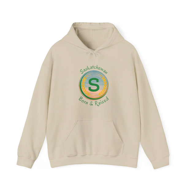 Saskatchewan Born & Raised Unisex Heavy Blend™ Hooded Sweatshirt