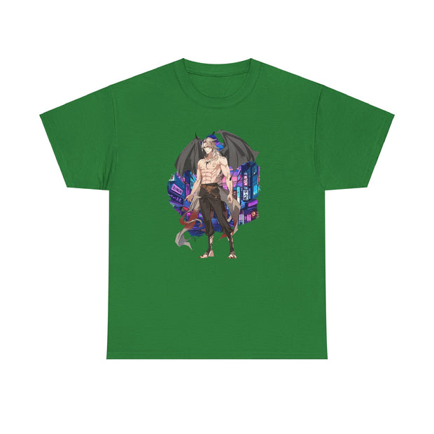 Anime Male Demon Unisex Heavy Cotton Tee