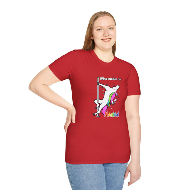 Unicorn Wine Unisex Softstyle T-Shirt