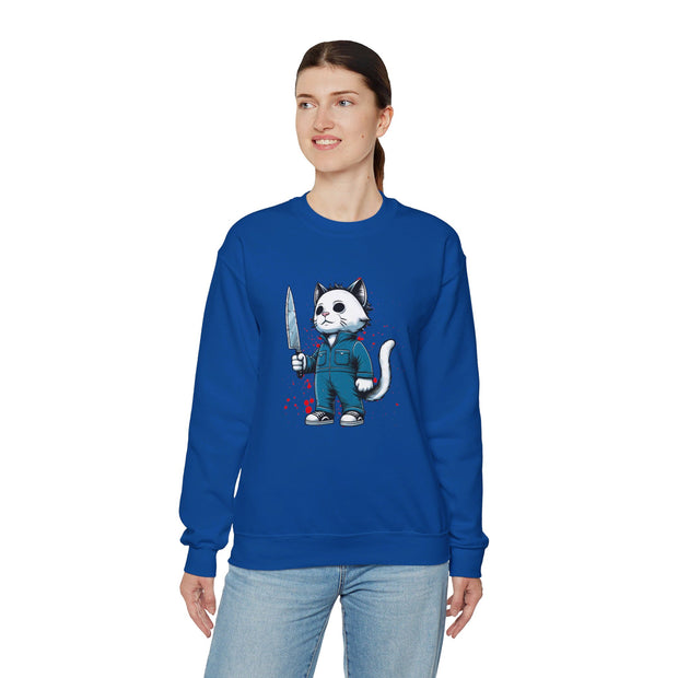 Horror Movie Cats Unisex Heavy Blend™ Crewneck Sweatshirt