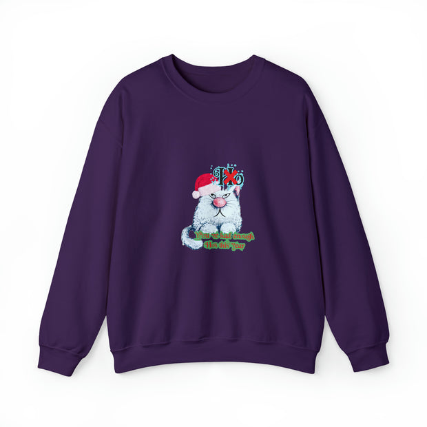 Christmas cat Unisex Heavy Blend™ Crewneck Sweatshirt