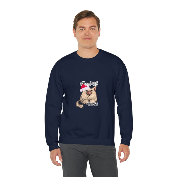 Christmas cat Unisex Heavy Blend™ Crewneck Sweatshirt