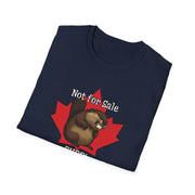 Angry Beaver Unisex T-Shirt - Not For Sale Maple Leaf Design