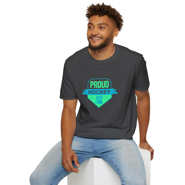 Proud Hockey Dad Unisex Softstyle T-Shirt