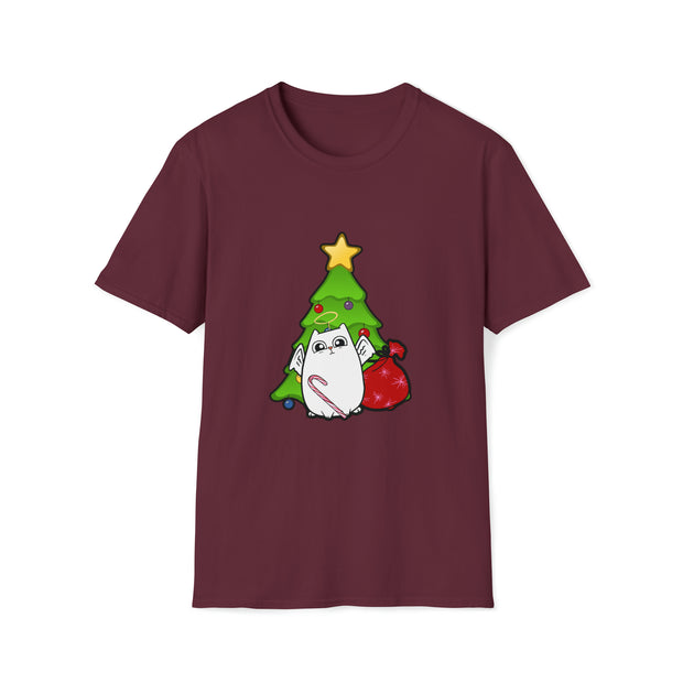 Christmas Cat Unisex Softstyle T-Shirt