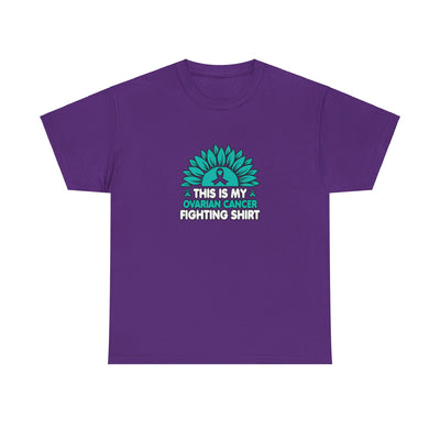 Ovarian cancer Unisex Heavy Cotton Tee