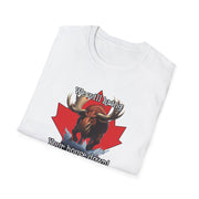 Bring Your House Down Unisex Canadian Moose Softstyle T-Shirt - 'We Will Bring Your House Down' Design