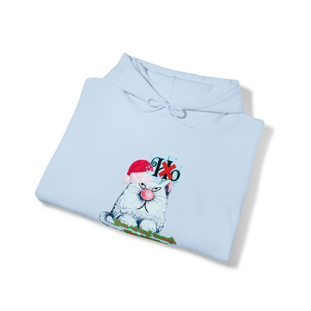Christmas cat Unisex Heavy Blend™ Hooded Sweatshirt