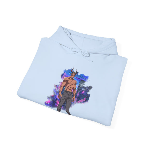 Anime Male Demon Unisex Heavy Blend™ Hooded Sweatshirt