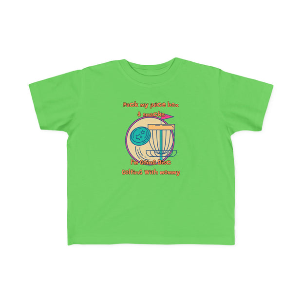 Disc Golf with Mommy Toddler's Fine Jersey Tee