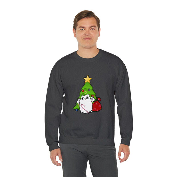 Christmas cat Unisex Heavy Blend™ Crewneck Sweatshirt