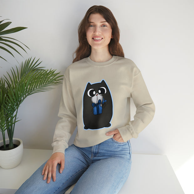 Christmas cat Unisex Heavy Blend™ Crewneck Sweatshirt