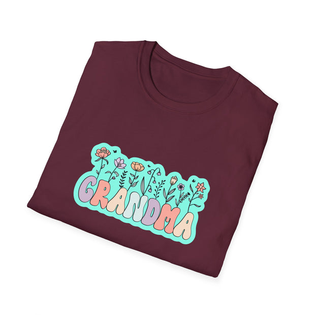 Grandma Flowers Unisex Softstyle T-Shirt
