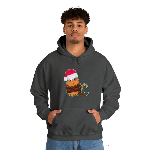 Christmas cat Unisex Heavy Blend™ Hooded Sweatshirt