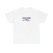 Colorful Soda Pop Unisex Heavy Cotton Tee | Fun Graphic Tee for All Occasions, Festival Apparel, Casual Wear, Gift Ideas, Summer Style
